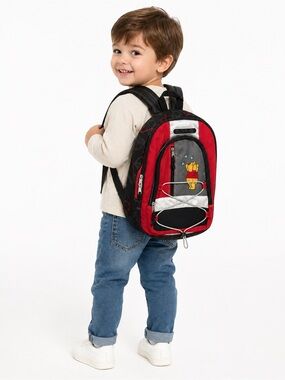 Disney Winnie the Pooh Kids
Backpack Red Black School Bag Toddler Travel Bag